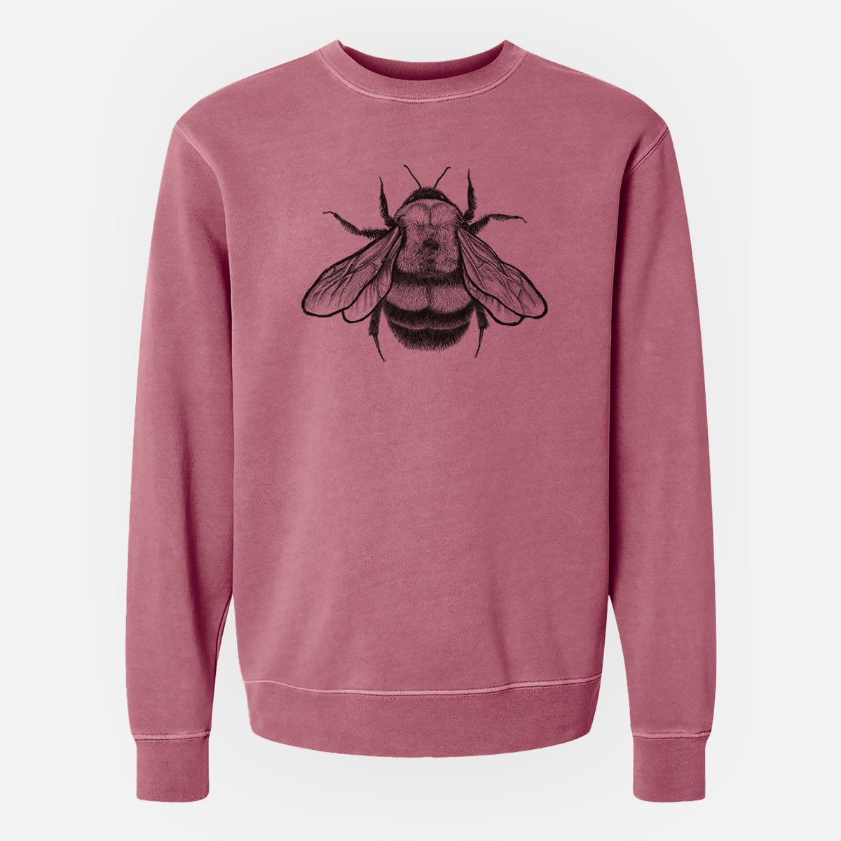 Bombus Affinis - Rusty-Patched Bumble Bee - Unisex Pigment Dyed Crew Sweatshirt