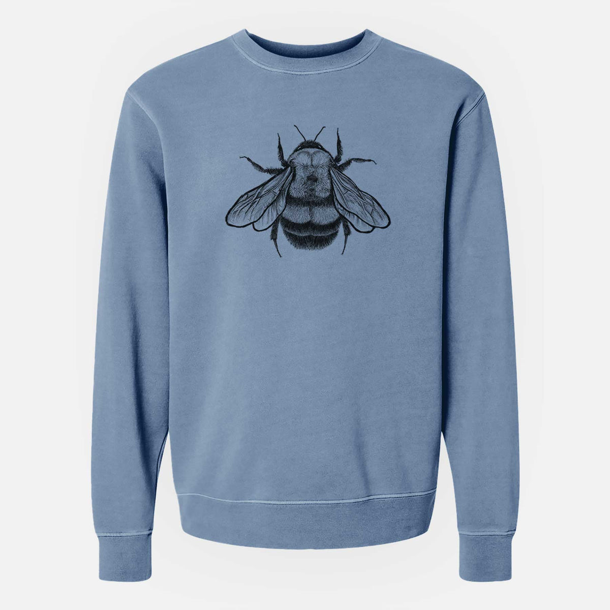 Bombus Affinis - Rusty-Patched Bumble Bee - Unisex Pigment Dyed Crew Sweatshirt