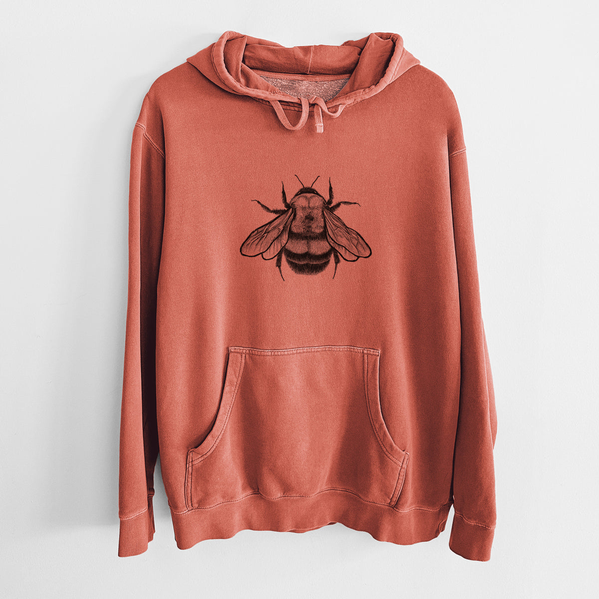 Bombus Affinis - Rusty-Patched Bumble Bee - Unisex Pigment Dyed Hoodie