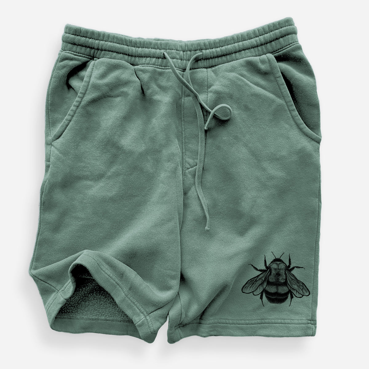 Bombus Affinis - Rusty-Patched Bumble Bee - Unisex Pigment Dyed Shorts