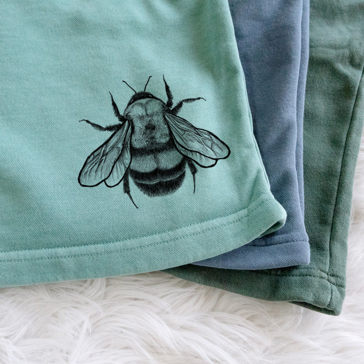 Bombus Affinis - Rusty-Patched Bumble Bee - Unisex Pigment Dyed Shorts