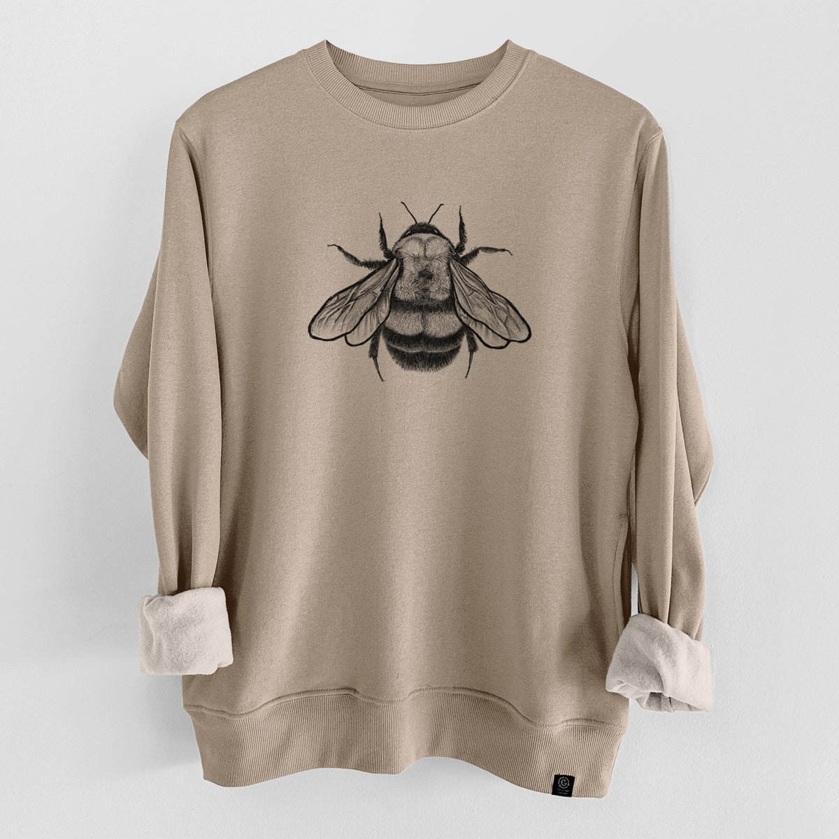 Bombus Affinis - Rusty-Patched Bumble Bee  - Unisex Reclaimed Crewneck Sweatshirt