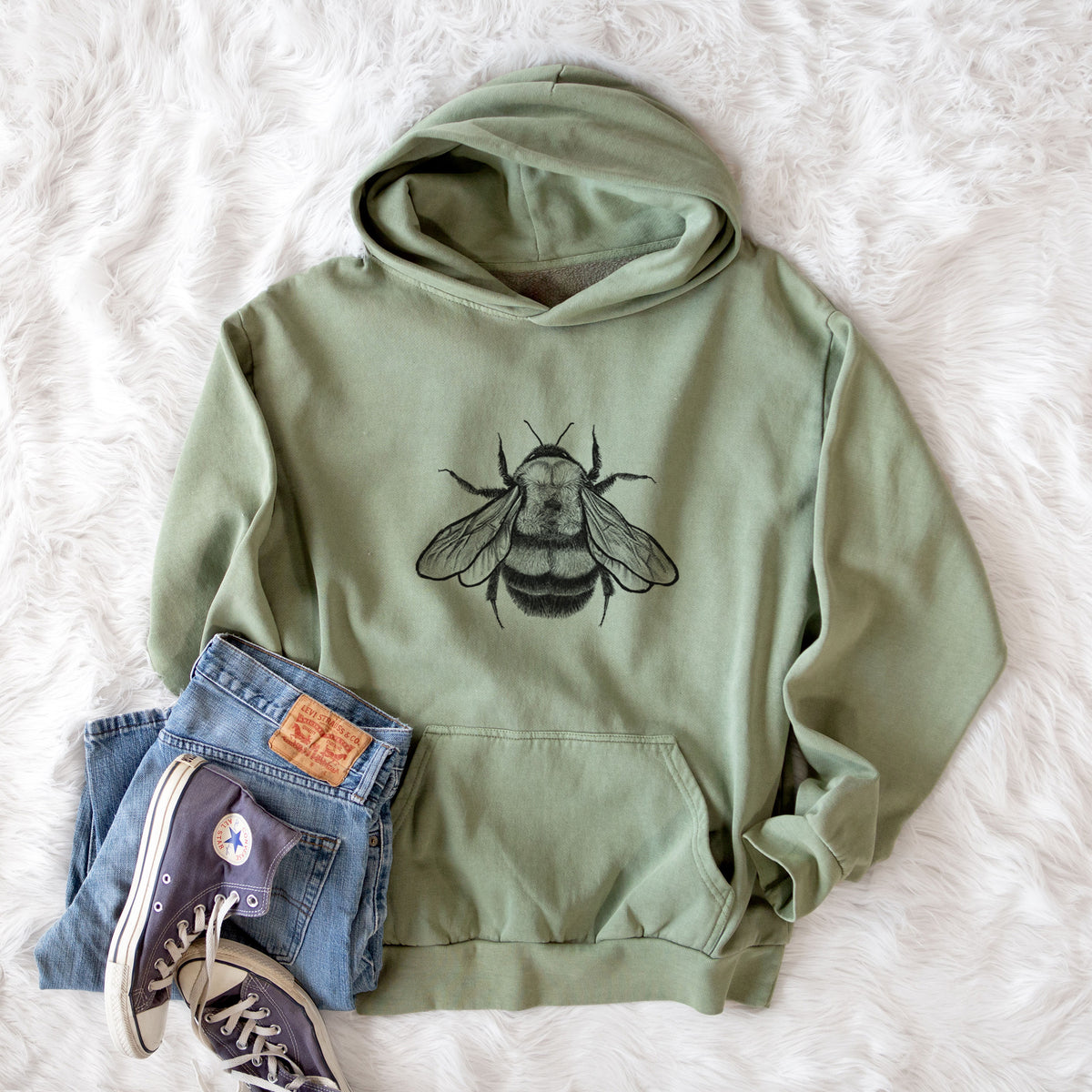 Bombus Affinis - Rusty-Patched Bumble Bee  - Urban Heavyweight Hoodie