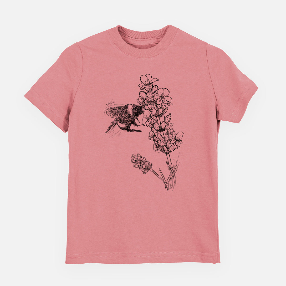 Bumblebee on English Lavender - Bombus Pensylvanicus - Youth Shirt