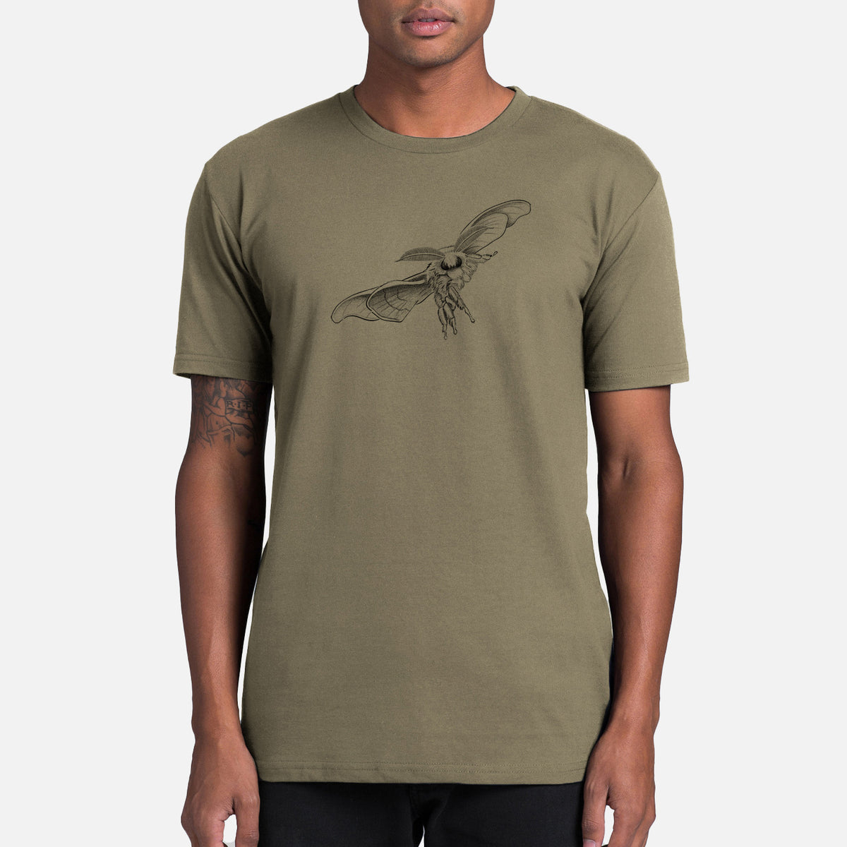 Domestic Silk Moth - Bombyx mori - Mens Everyday Staple Tee