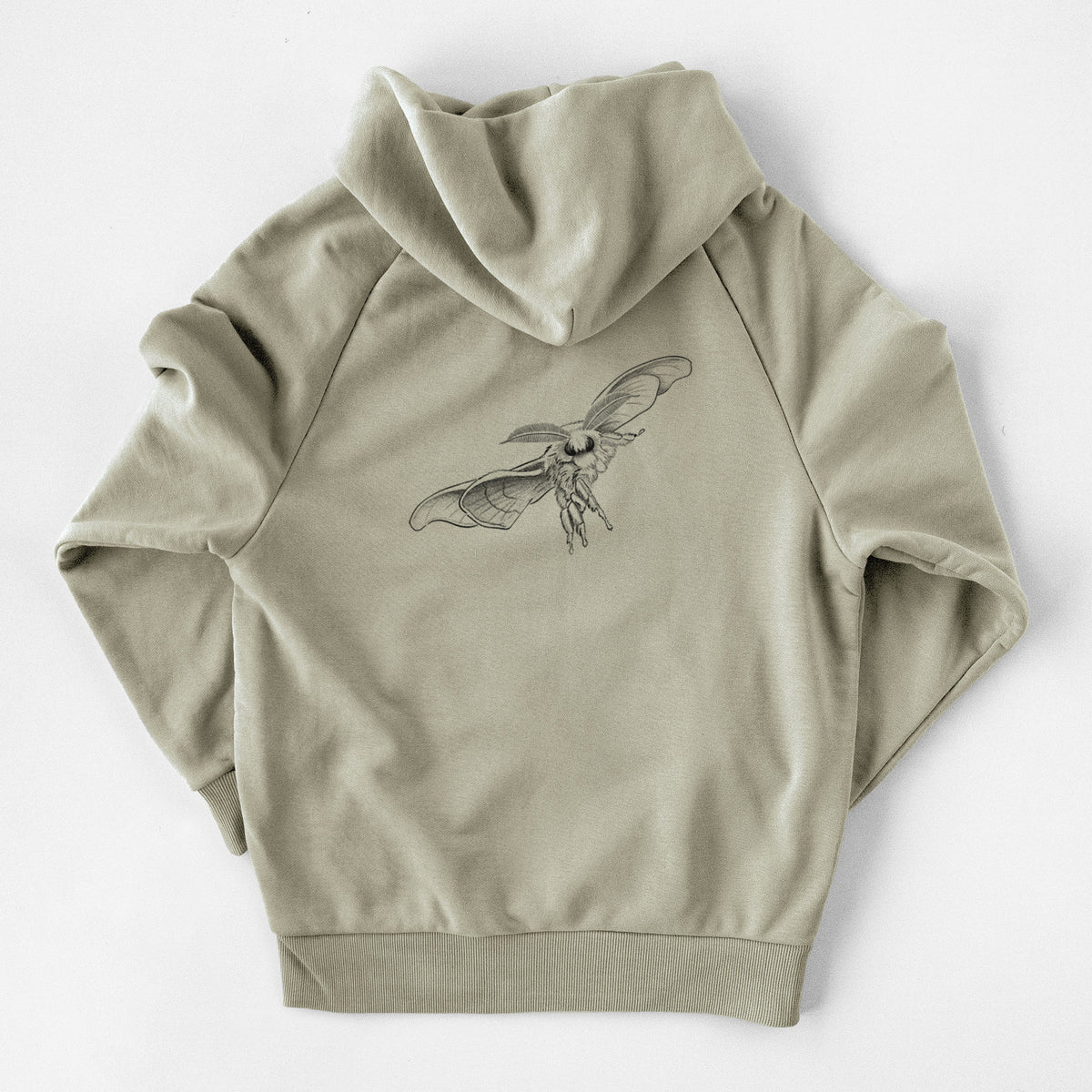 Domestic Silk Moth - Bombyx mori - UltraLuxe Heavyweight French Terry Hoodie