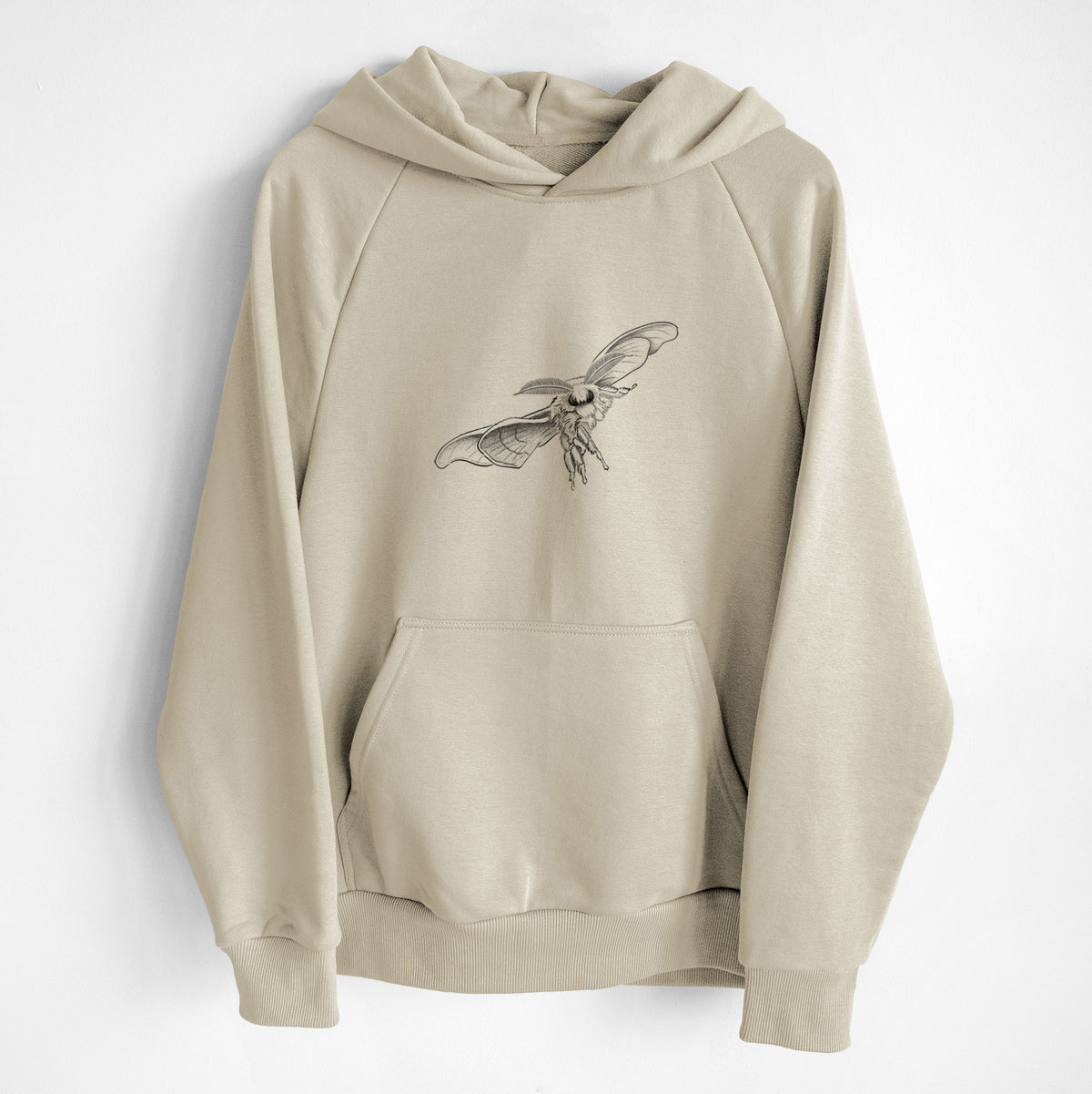 Domestic Silk Moth - Bombyx mori - UltraLuxe Heavyweight French Terry Hoodie
