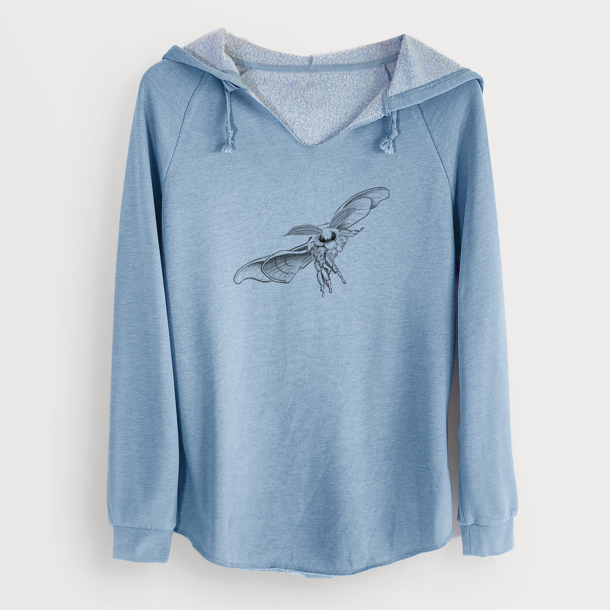 Domestic Silk Moth - Bombyx mori - Cali Wave Hooded Sweatshirt