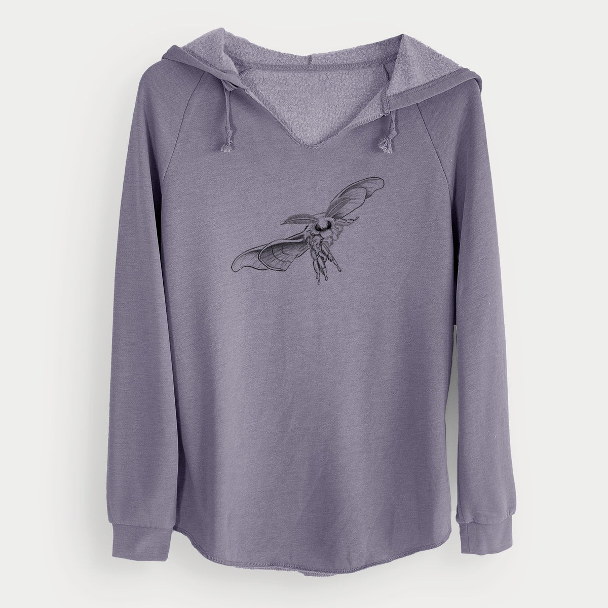 Domestic Silk Moth - Bombyx mori - Cali Wave Hooded Sweatshirt