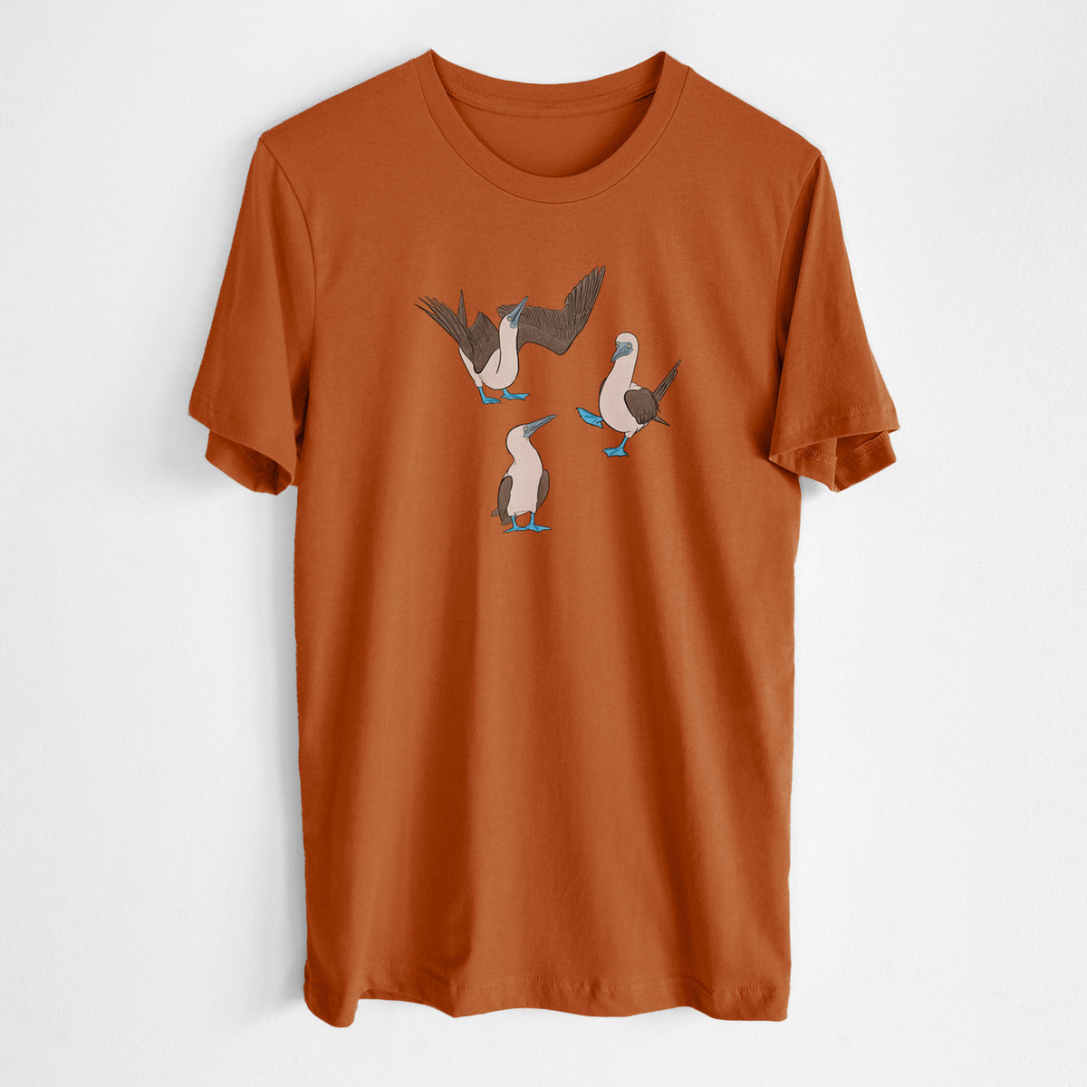 Blue-footed Booby Trio - Sula nebouxii - Lightweight 100% Cotton Unisex Crewneck
