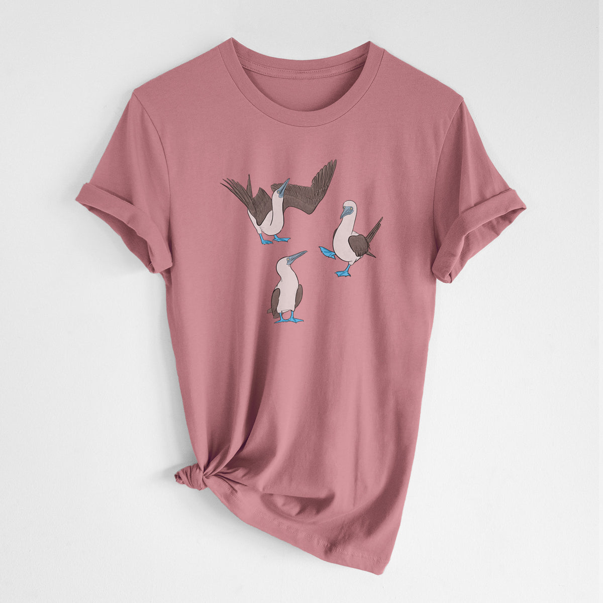 Blue-footed Booby Trio - Sula nebouxii - Lightweight 100% Cotton Unisex Crewneck