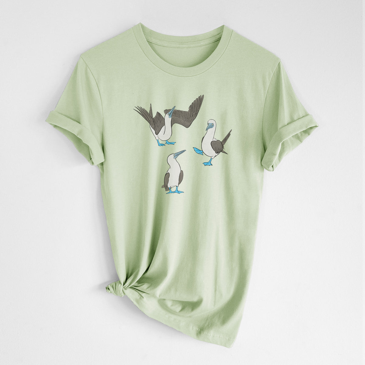 Blue-footed Booby Trio - Sula nebouxii - Lightweight 100% Cotton Unisex Crewneck