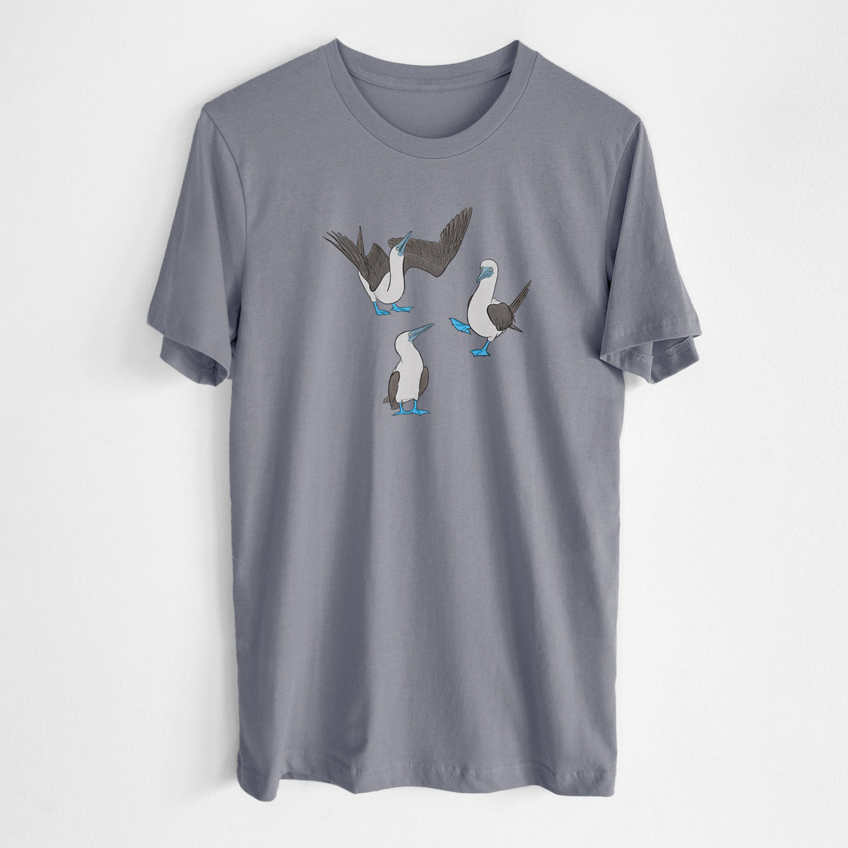 Blue-footed Booby Trio - Sula nebouxii - Lightweight 100% Cotton Unisex Crewneck