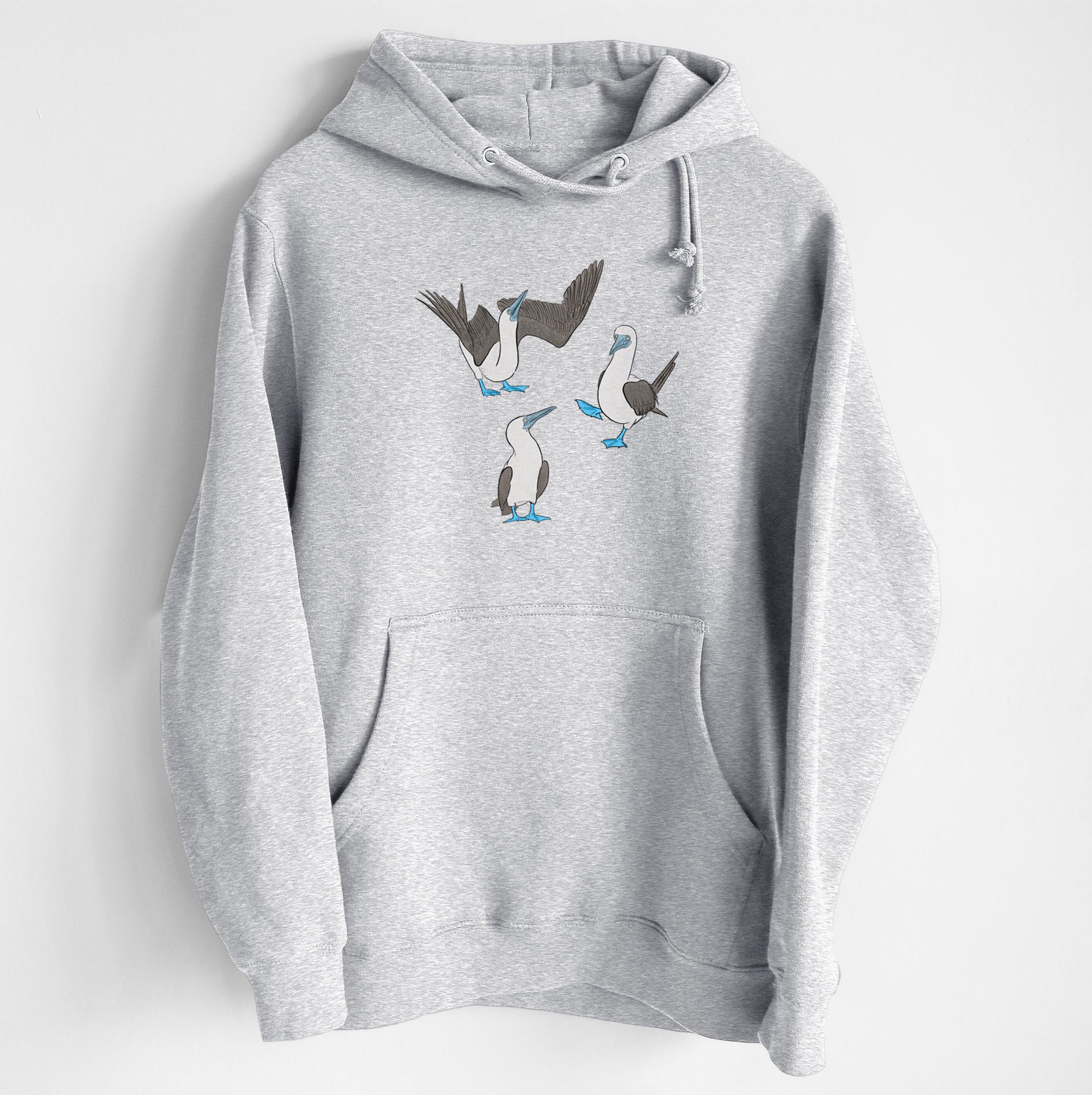Blue-footed Booby Trio - Sula nebouxii - Heavyweight Fleece Hoodie