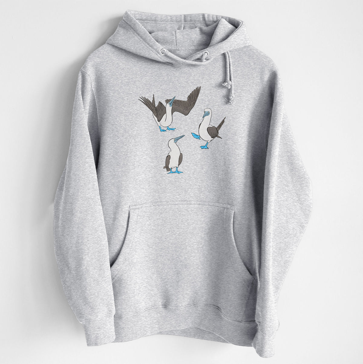 Blue-footed Booby Trio - Sula nebouxii - Heavyweight Fleece Hoodie