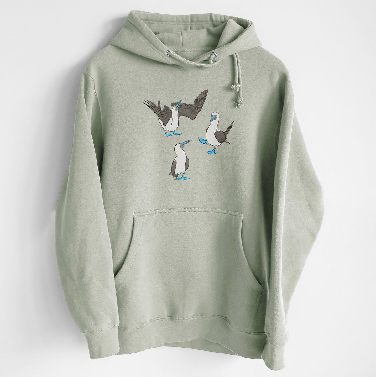 Blue-footed Booby Trio - Sula nebouxii - Heavyweight Fleece Hoodie