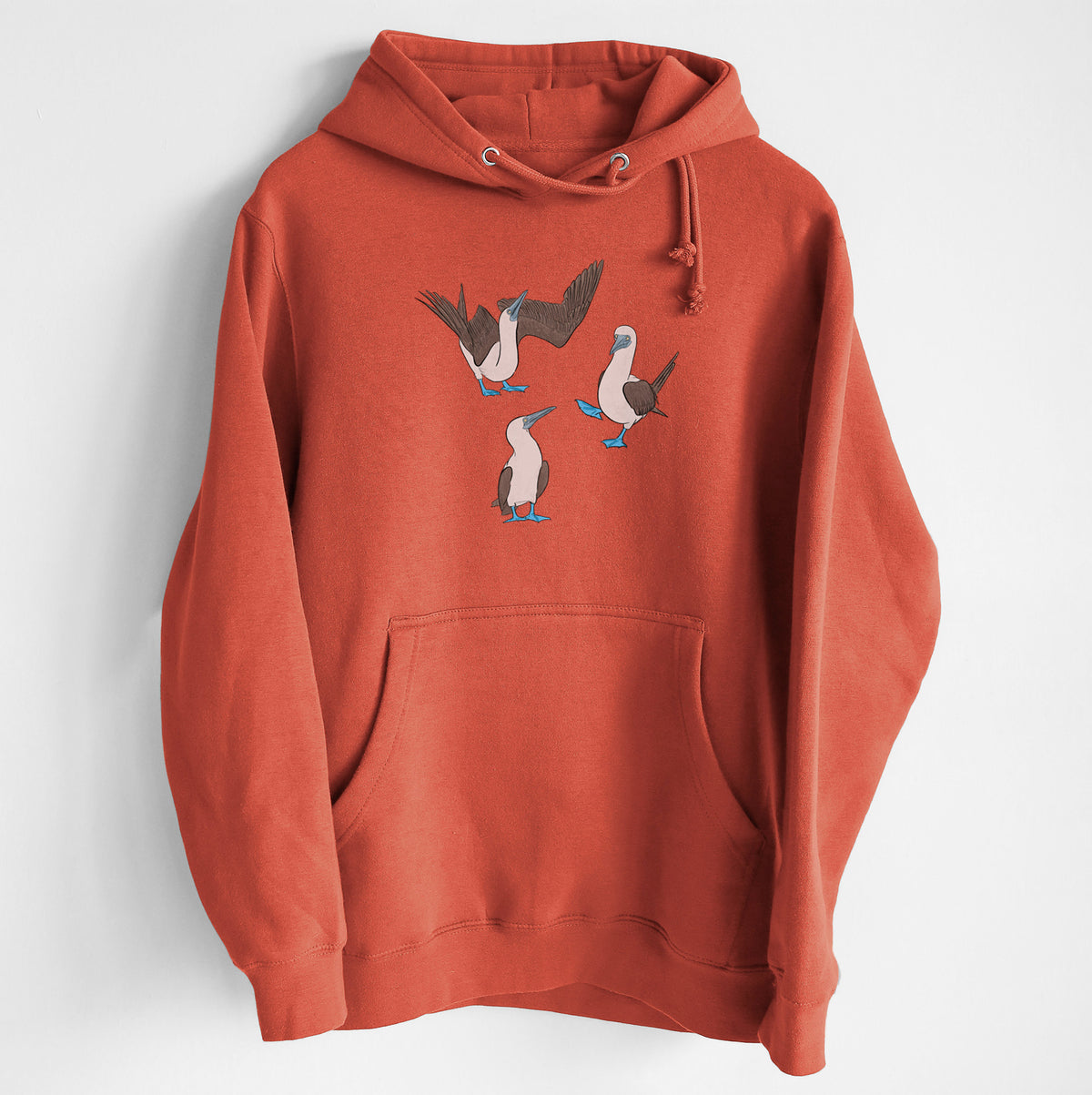 Blue-footed Booby Trio - Sula nebouxii - Heavyweight Fleece Hoodie