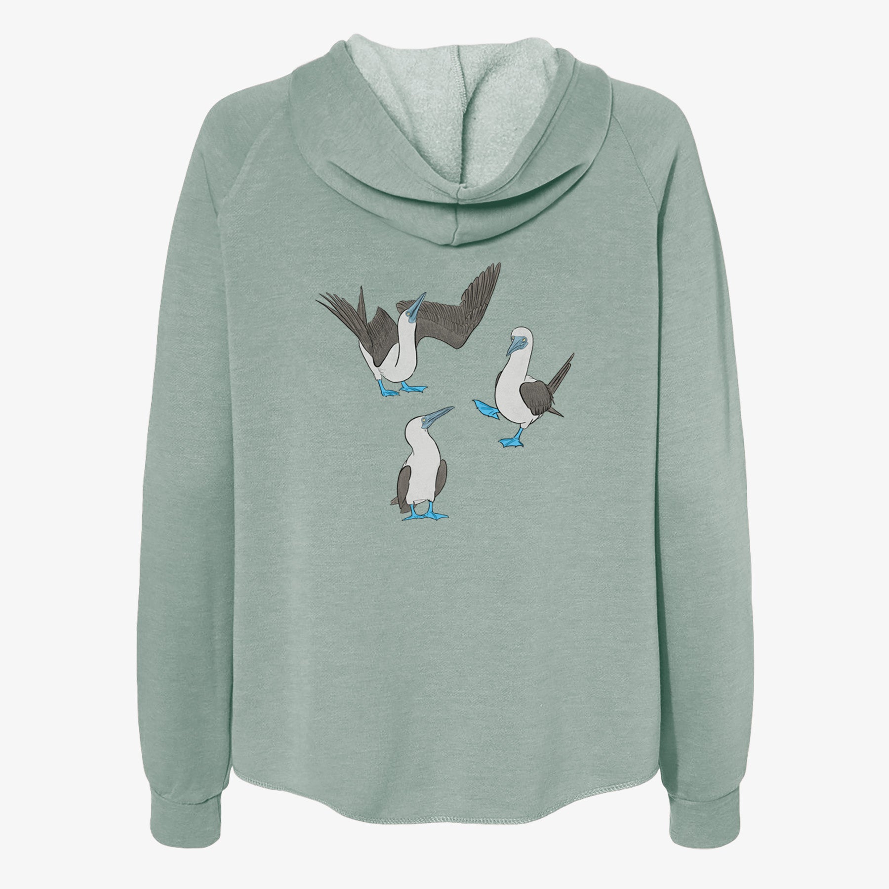 Blue-footed Booby Trio - Sula nebouxii - Women's Cali Wave Zip-Up Sweatshirt