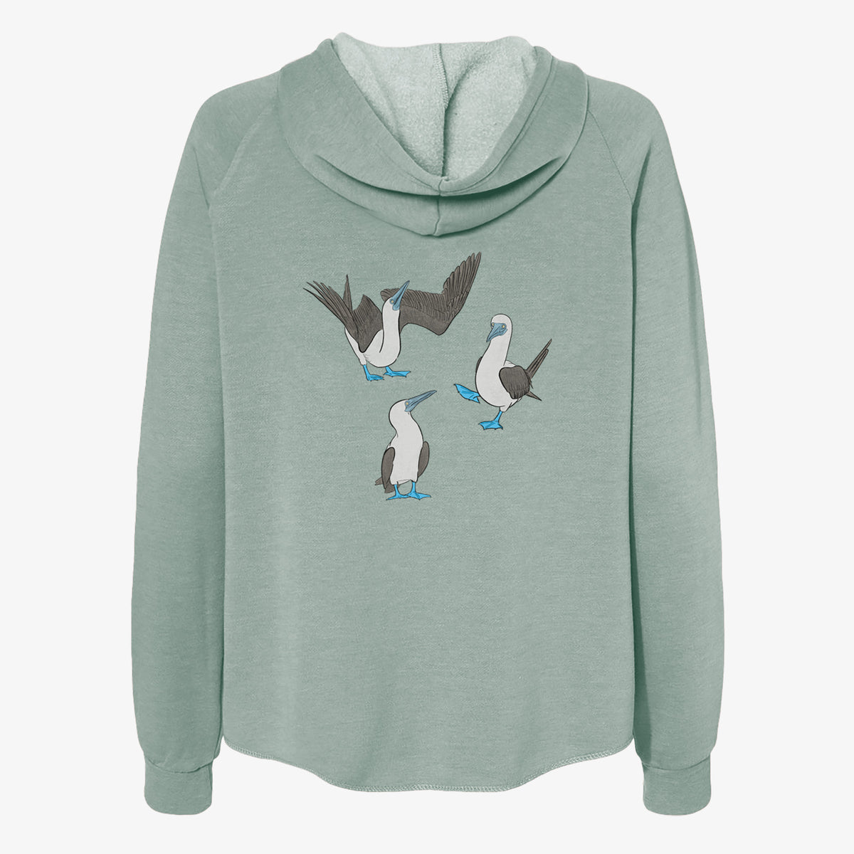 Blue-footed Booby Trio - Sula nebouxii - Women's Cali Wave Zip-Up Sweatshirt