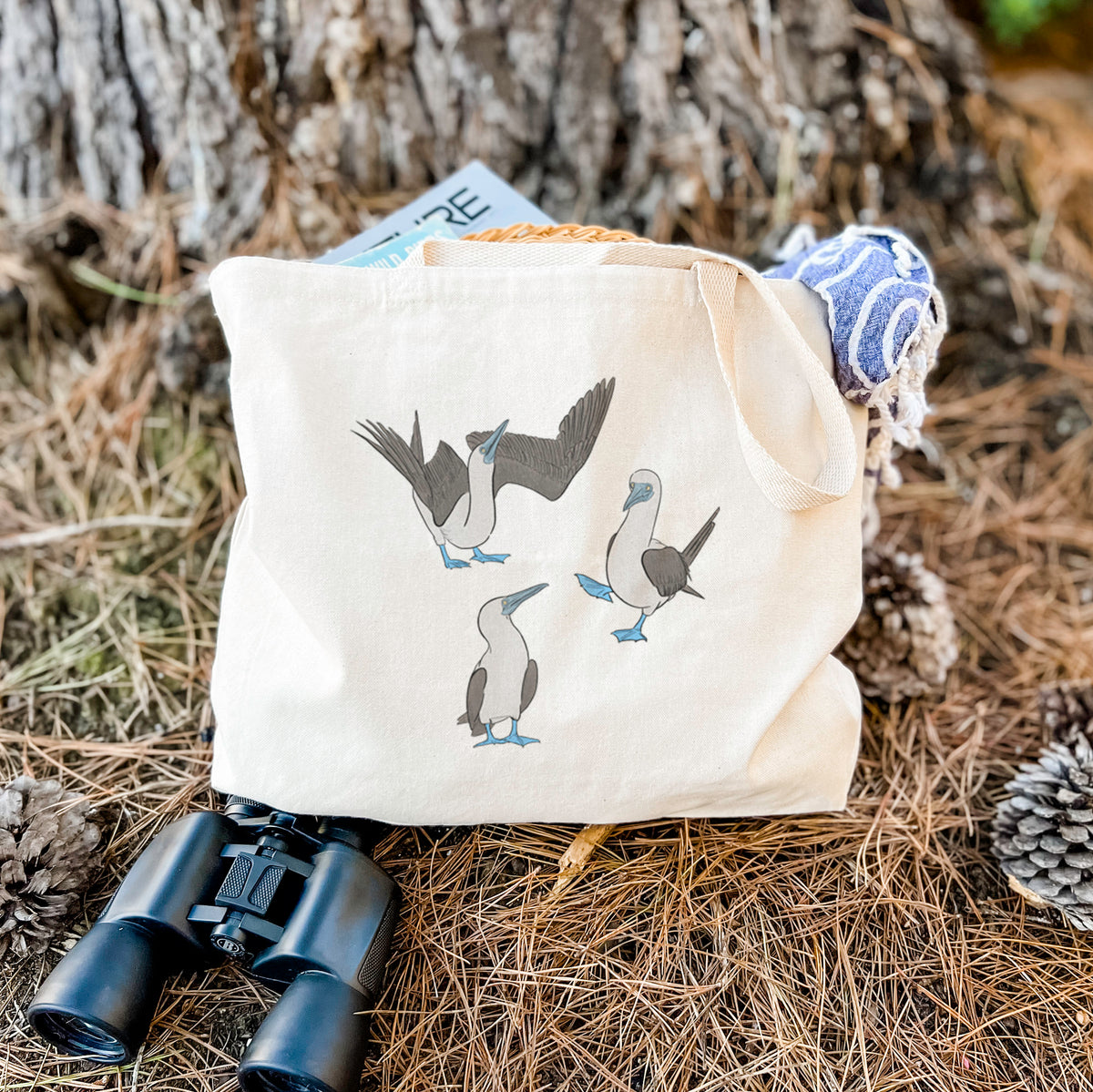 Blue-footed Booby Trio - Sula nebouxii - Tote Bag