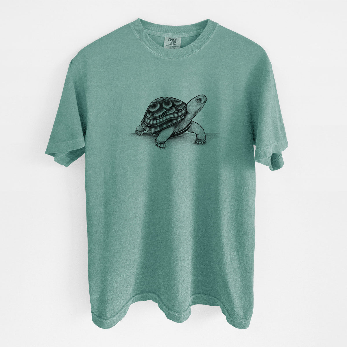 Common Box Turtle - Terrapene carolina - Unisex Comfort Colors Garment-Dyed Heavyweight T-shirt