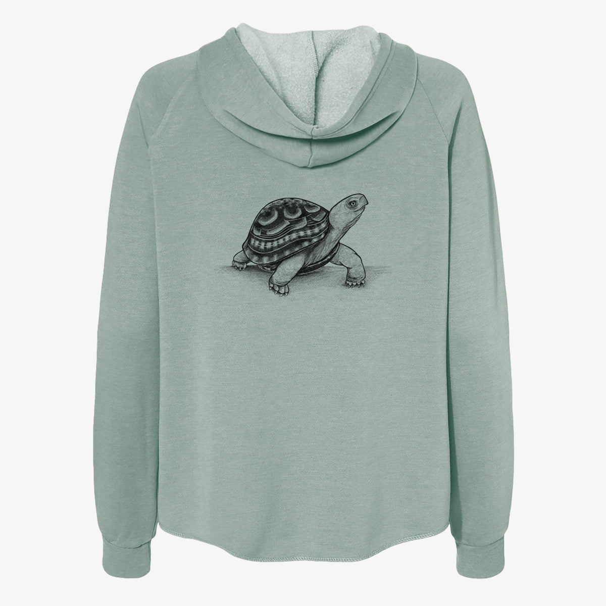 Common Box Turtle - Terrapene carolina - Women&#39;s Cali Wave Zip-Up Sweatshirt