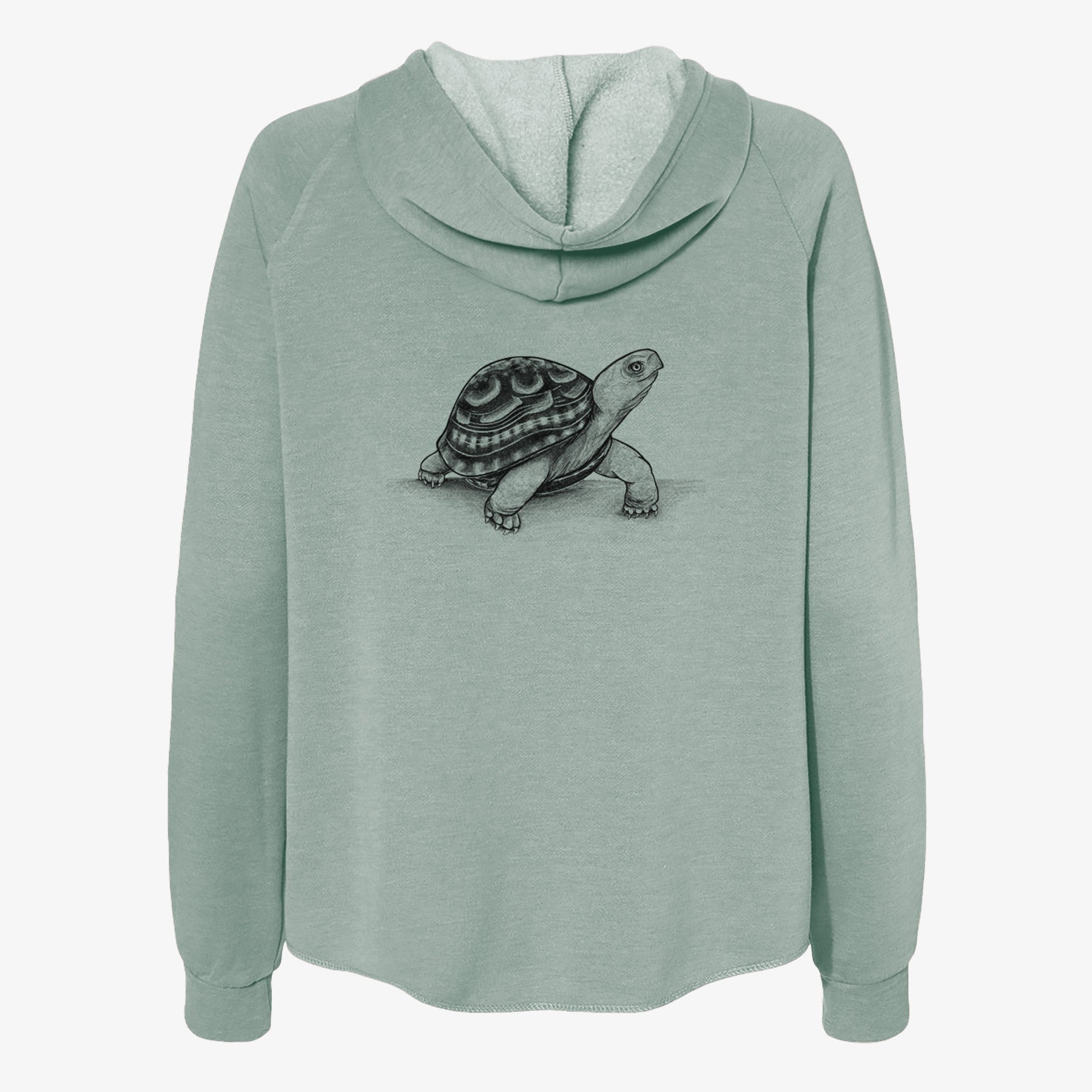 Common Box Turtle - Terrapene carolina - Women's Cali Wave Zip-Up Sweatshirt