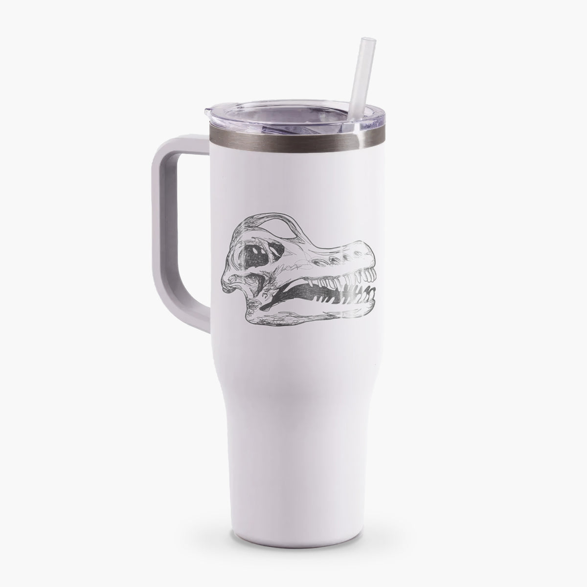 Brachiosaurus Skull - 40oz Tumbler with Handle