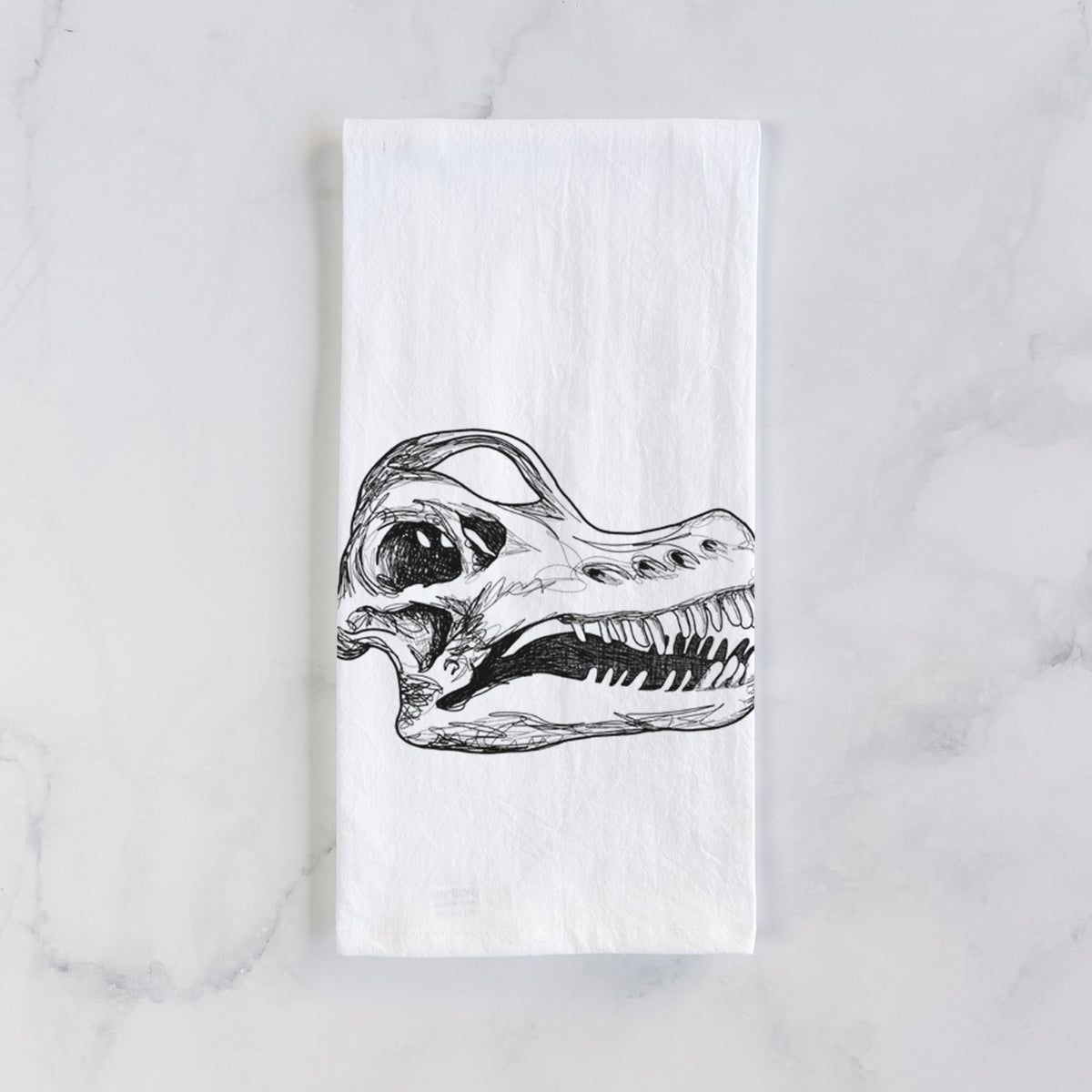 Brachiosaurus Skull Tea Towel