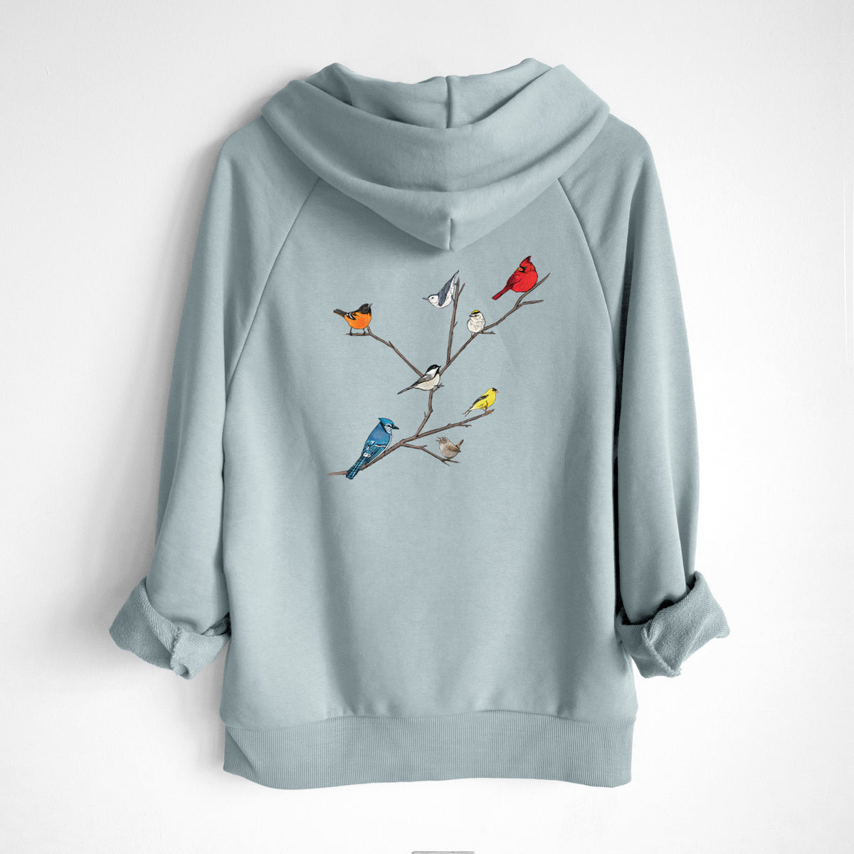 Backyard Birds Gathering - UltraLuxe Heavyweight French Terry Hoodie