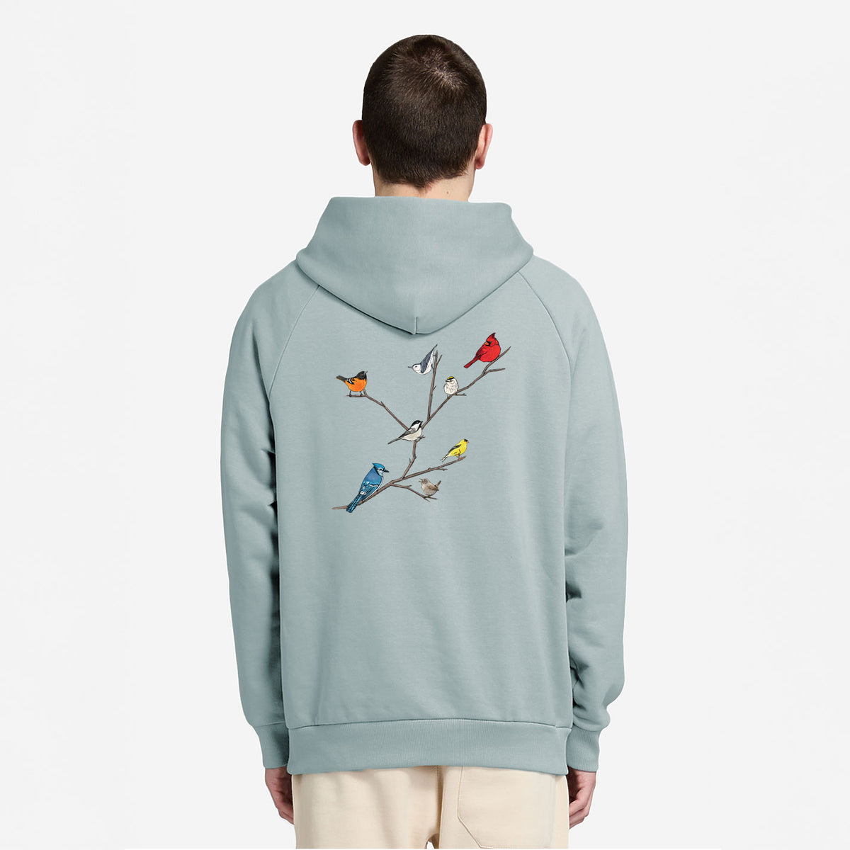Backyard Birds Gathering - UltraLuxe Heavyweight French Terry Hoodie