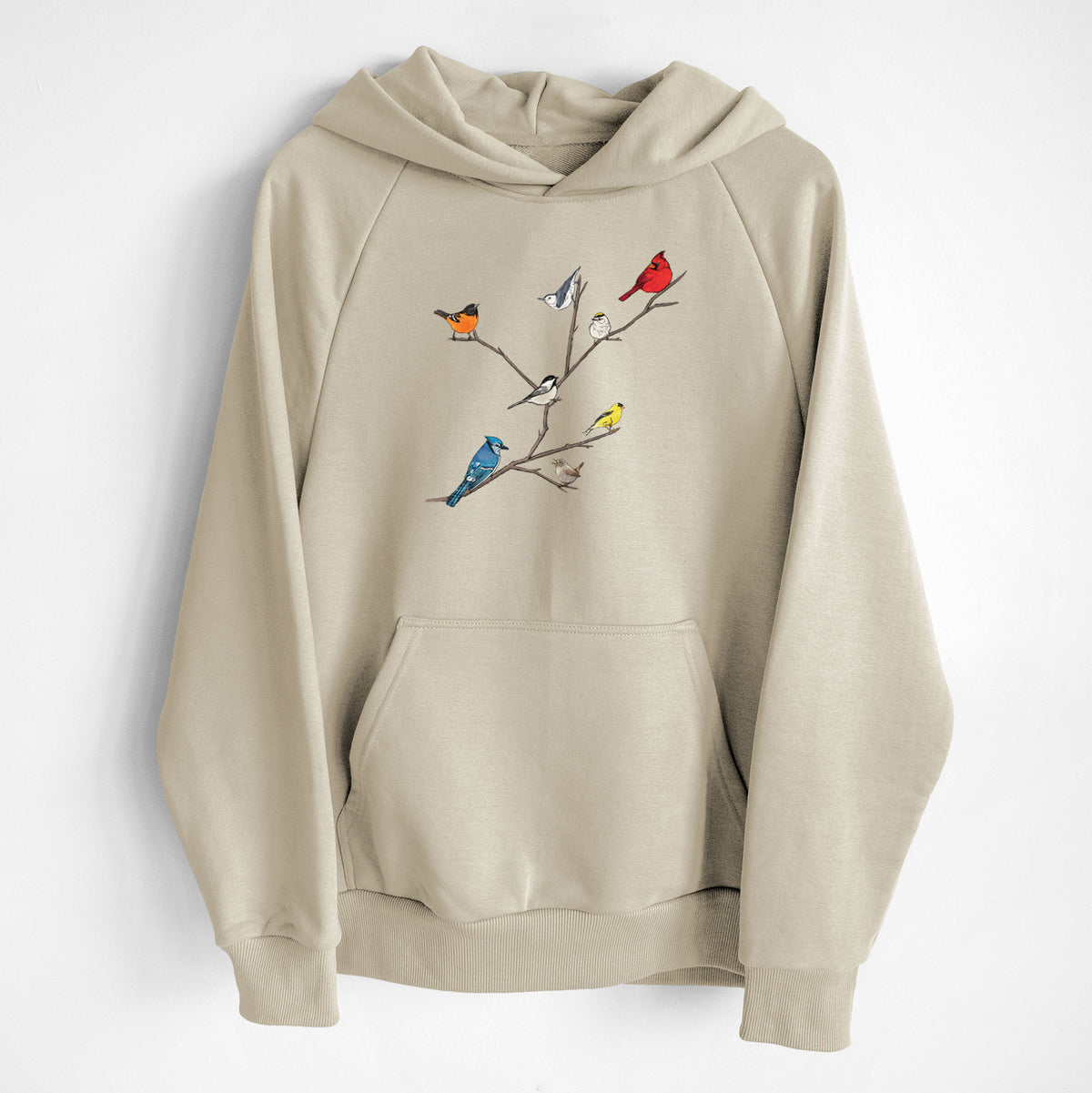 Backyard Birds Gathering - UltraLuxe Heavyweight French Terry Hoodie