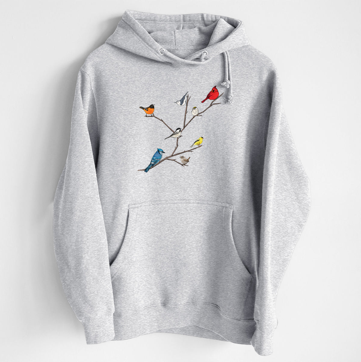 Backyard Birds Gathering - Heavyweight Fleece Hoodie