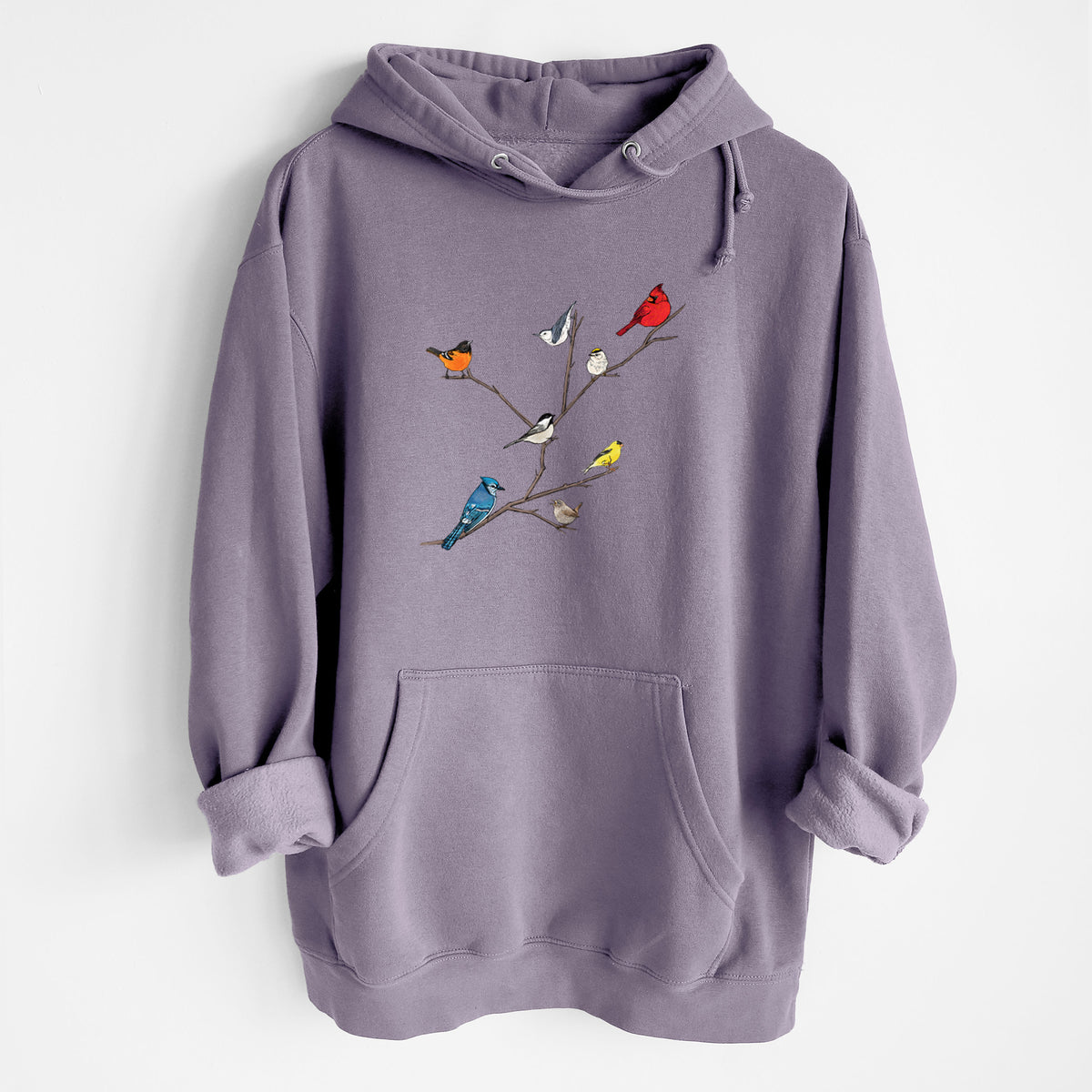 Backyard Birds Gathering - Heavyweight Fleece Hoodie