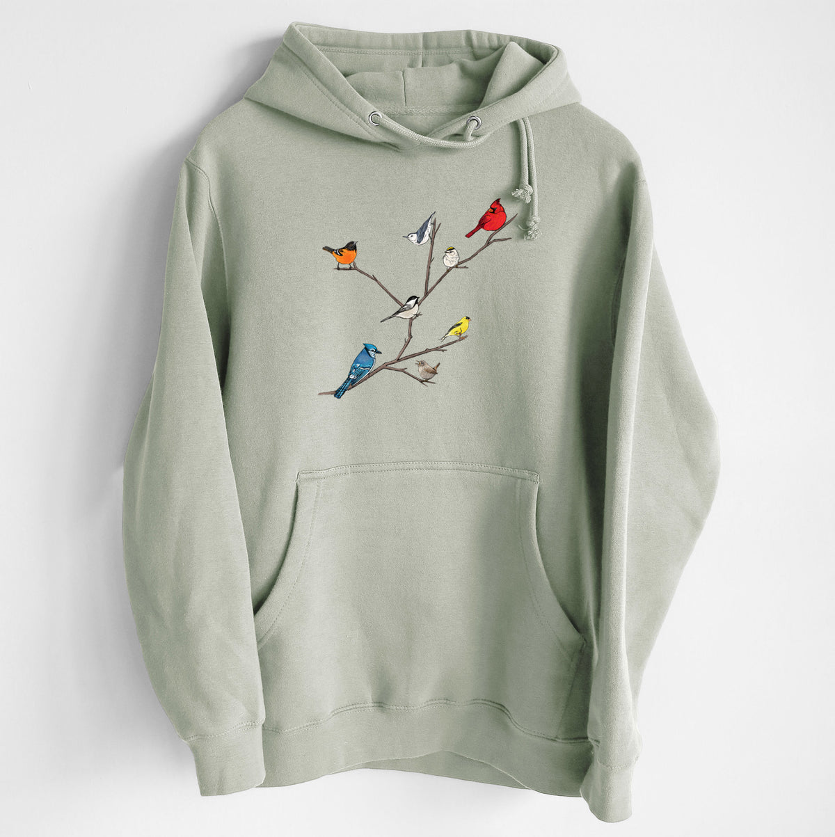 Backyard Birds Gathering - Heavyweight Fleece Hoodie