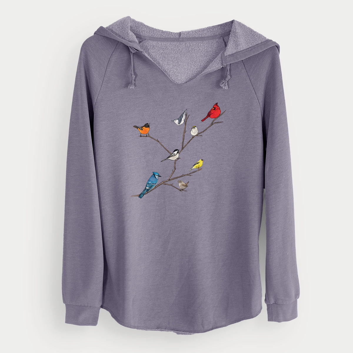 Backyard Birds Gathering - Cali Wave Hooded Sweatshirt