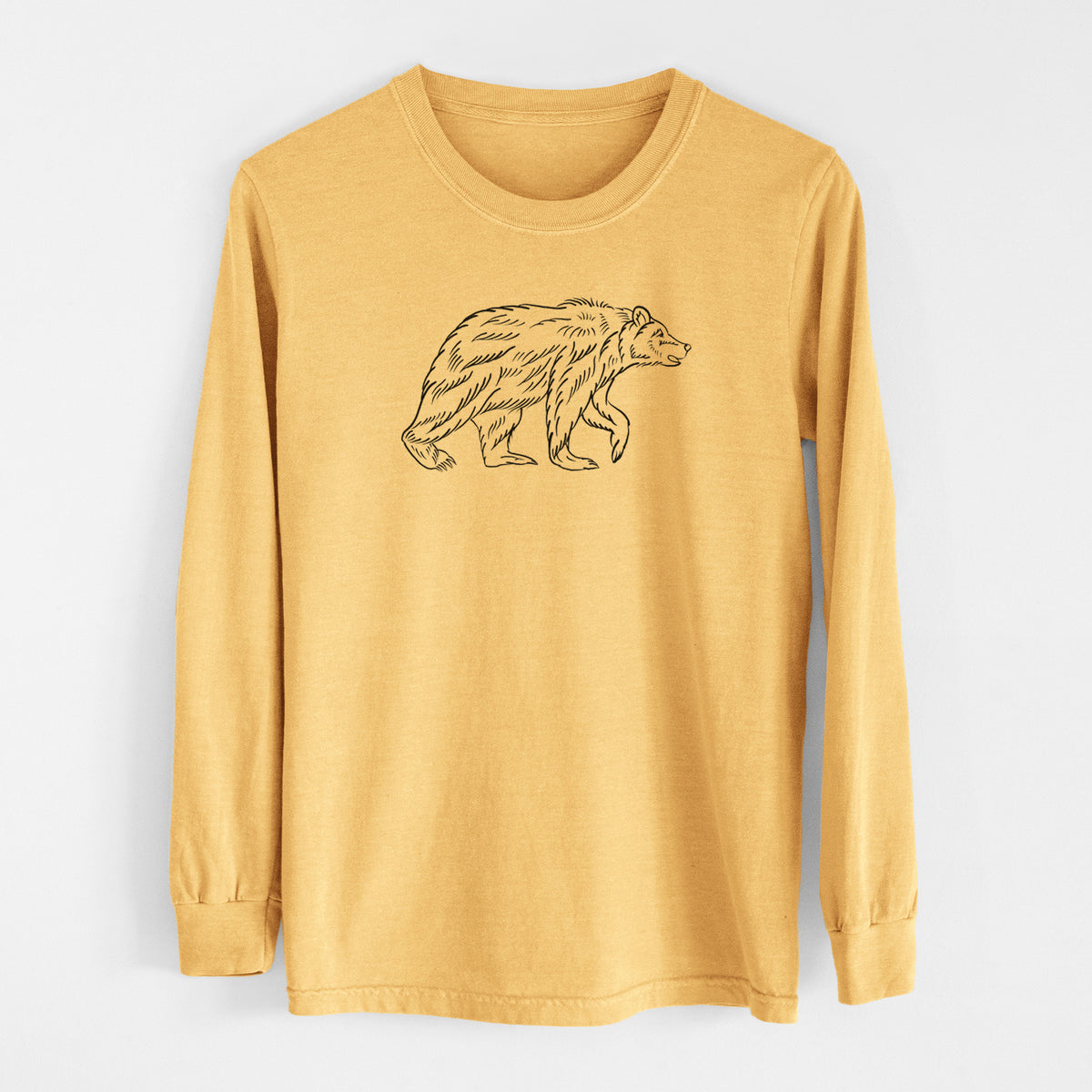 Brown Bear - Men&#39;s Heavyweight 100% Cotton Long Sleeve