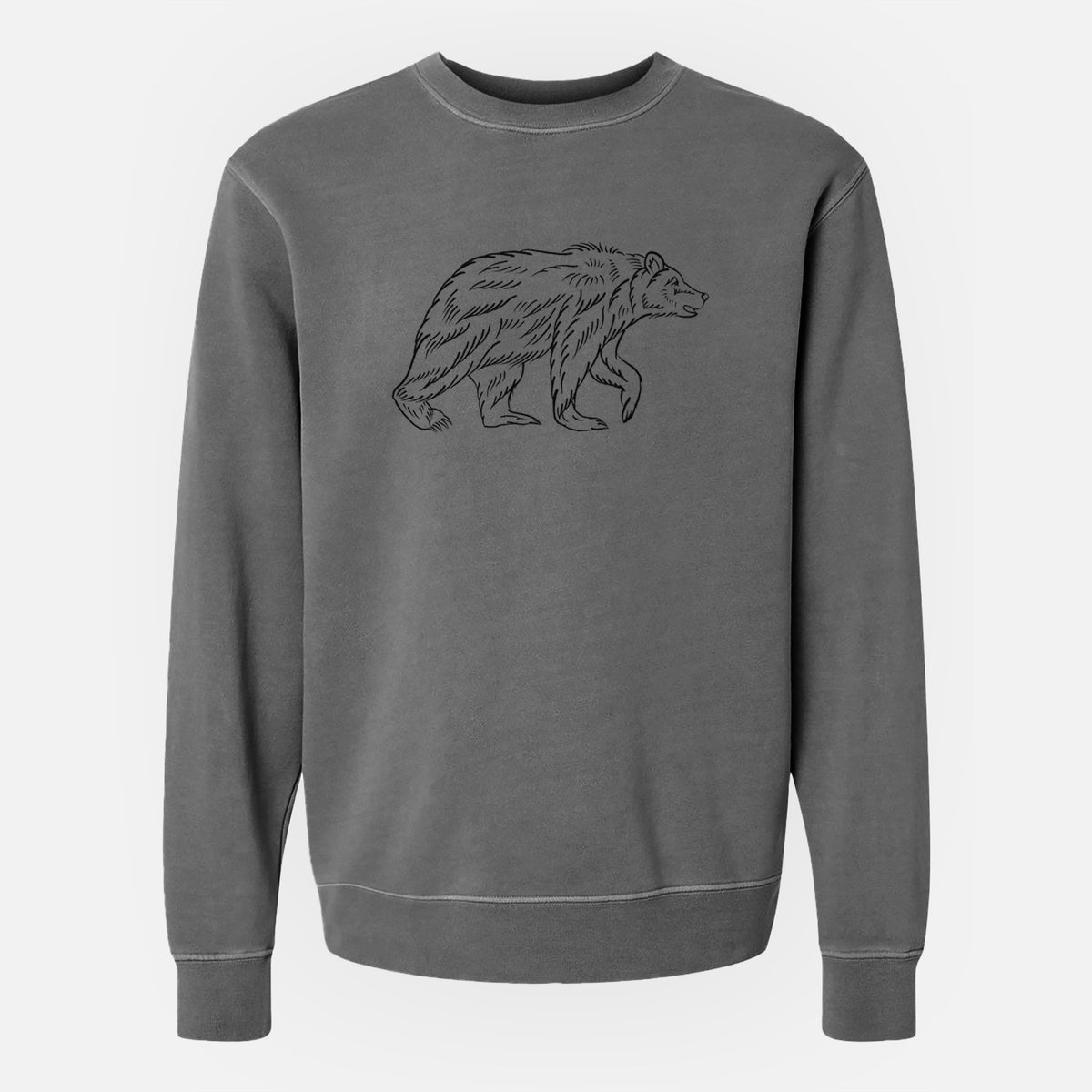 Brown Bear - Unisex Pigment Dyed Crew Sweatshirt