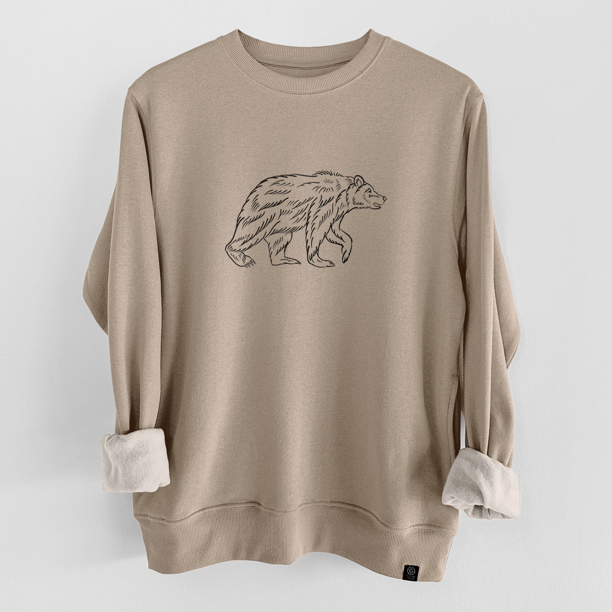 Brown Bear  - Unisex Reclaimed Crewneck Sweatshirt