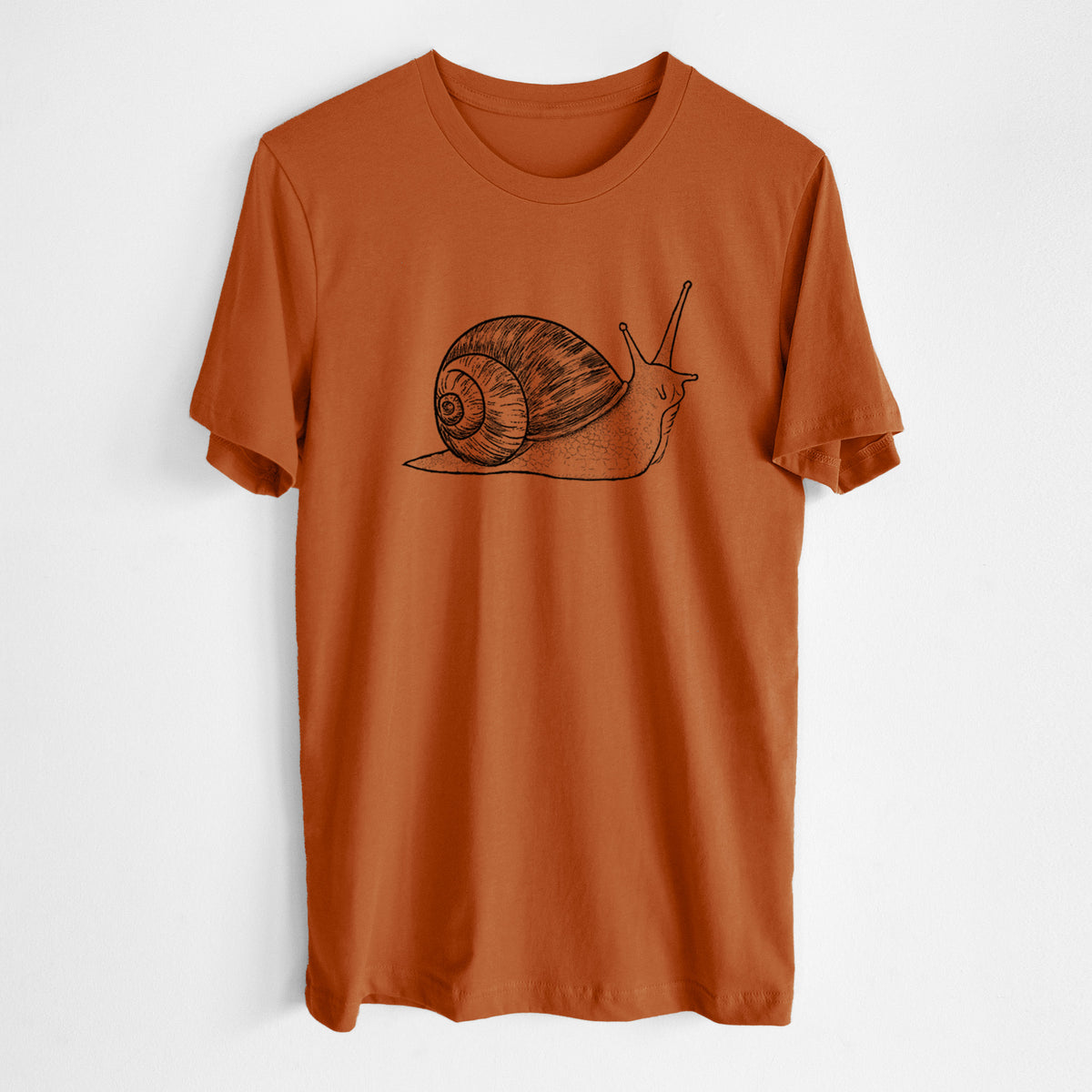 Brown Garden Snail - Cornu aspersum - Lightweight 100% Cotton Unisex Crewneck
