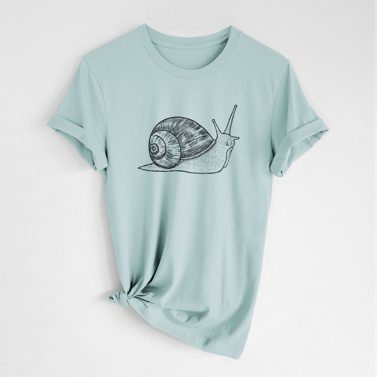 Brown Garden Snail - Cornu aspersum - Lightweight 100% Cotton Unisex Crewneck