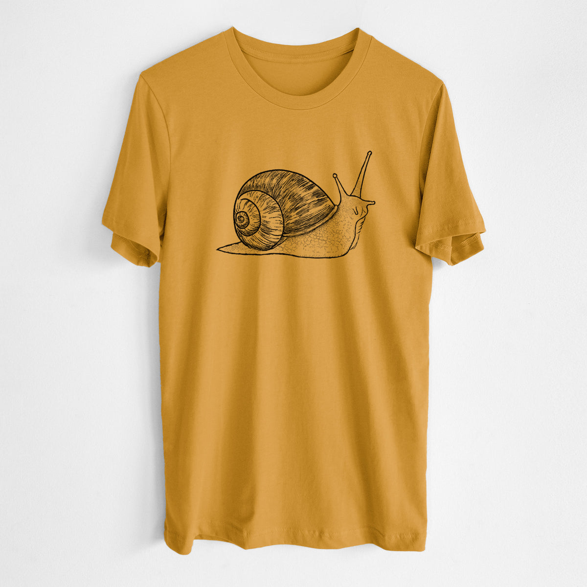 Brown Garden Snail - Cornu aspersum - Lightweight 100% Cotton Unisex Crewneck