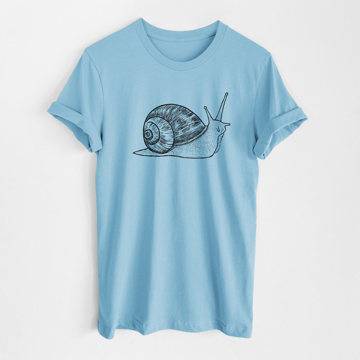 Brown Garden Snail - Cornu aspersum - Lightweight 100% Cotton Unisex Crewneck