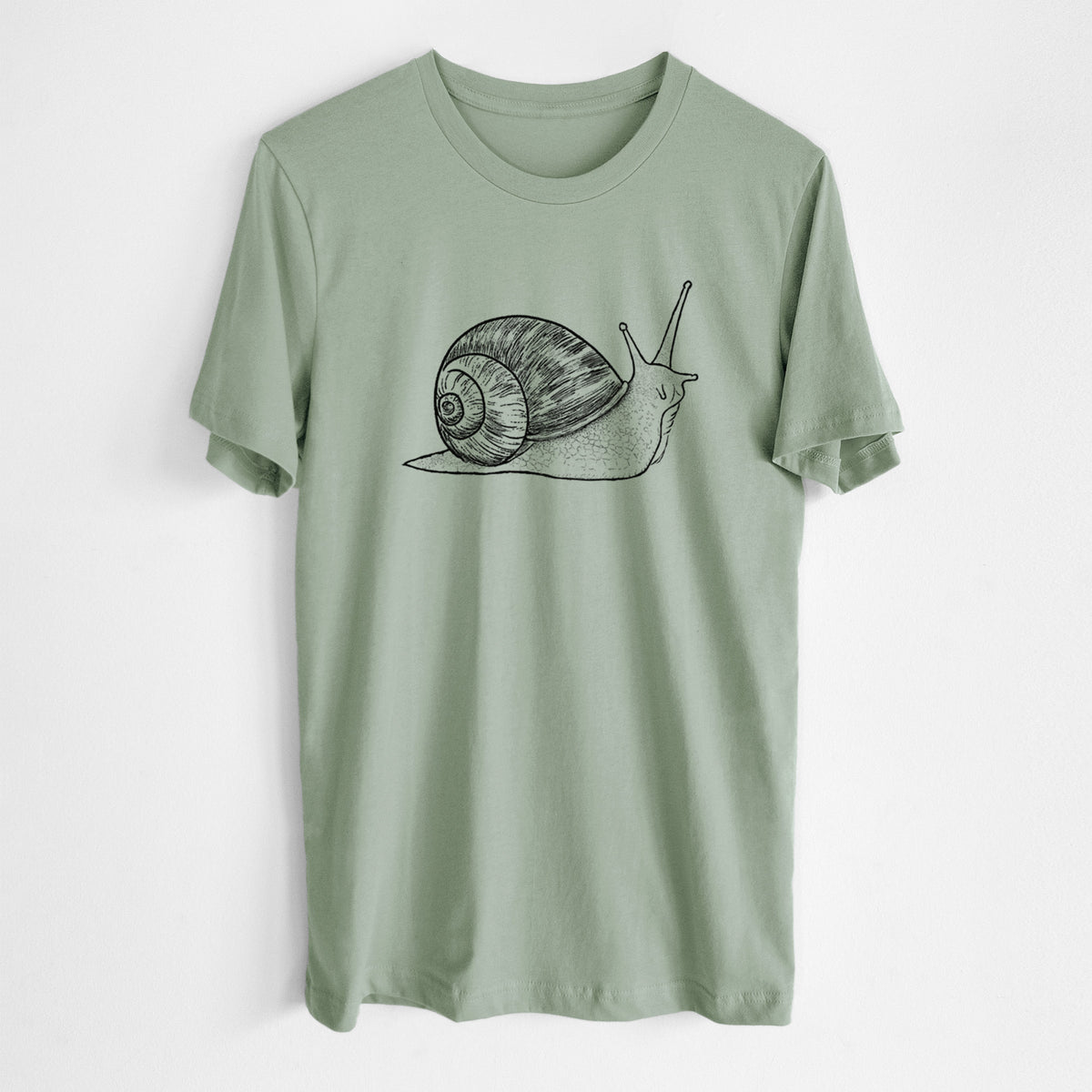 Brown Garden Snail - Cornu aspersum - Lightweight 100% Cotton Unisex Crewneck