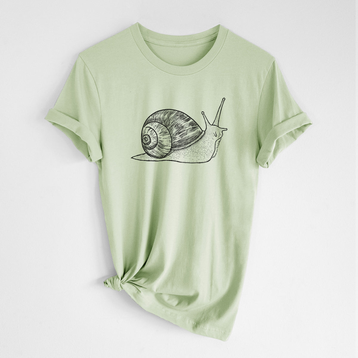 Brown Garden Snail - Cornu aspersum - Lightweight 100% Cotton Unisex Crewneck