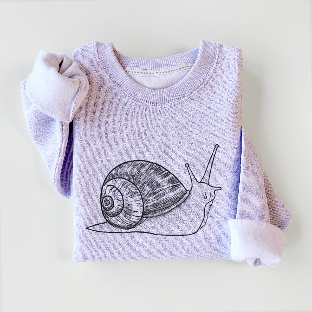 Brown Garden Snail - Cornu aspersum - Knit Sweatshirt