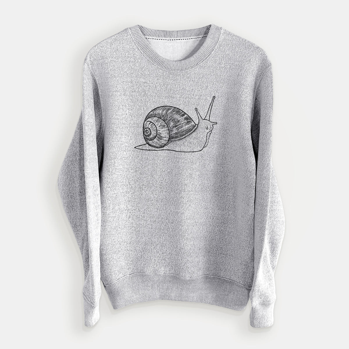 Brown Garden Snail - Cornu aspersum - Knit Sweatshirt