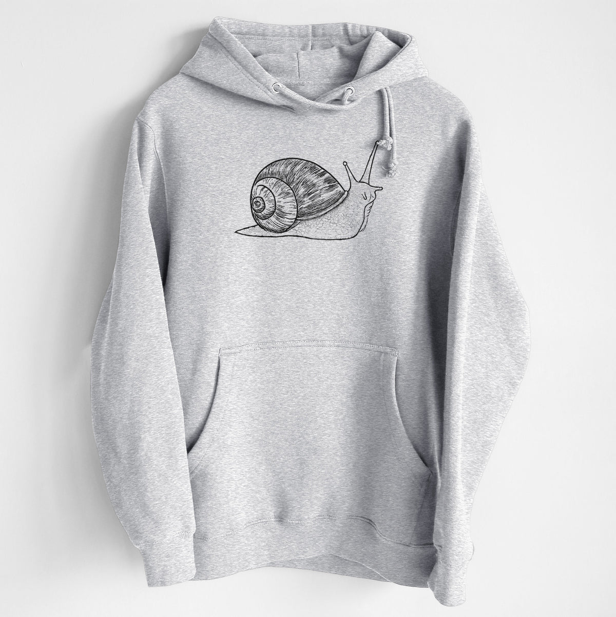 Brown Garden Snail - Cornu aspersum - Heavyweight Fleece Hoodie