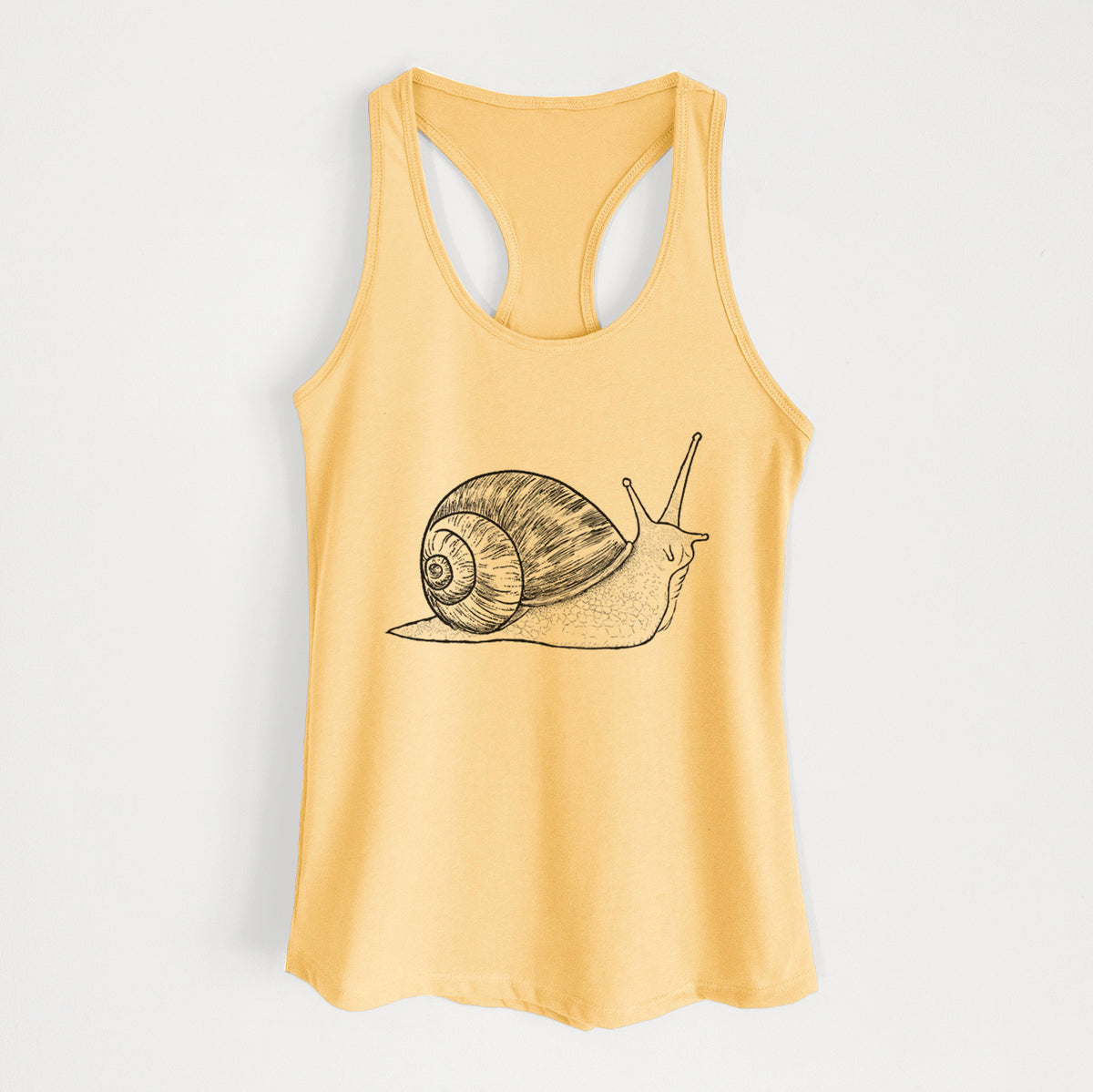 Brown Garden Snail - Cornu aspersum - Women's Racerback Tanktop