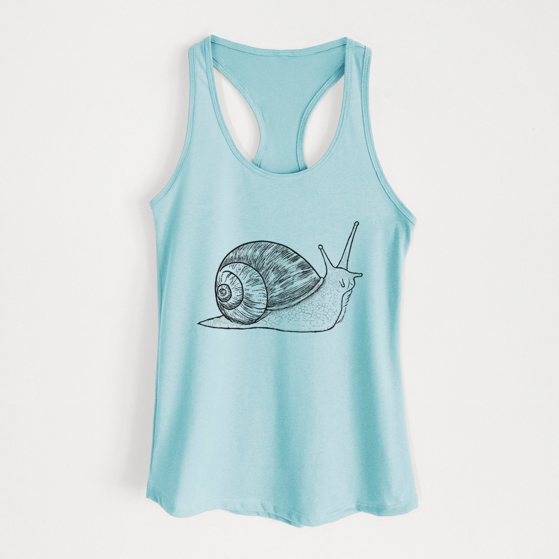 Brown Garden Snail - Cornu aspersum - Women's Racerback Tanktop